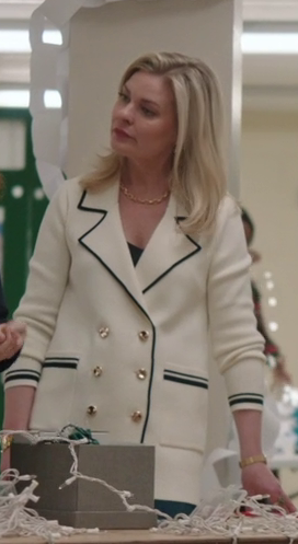 Mistletoe Murders Season 02 Episode 01 Kylee Evans Double Breasted Knit Blazer