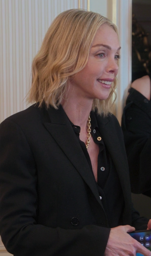 The Kardashians Season 07 Episode 07 Simone Harouche Essential silk shirt